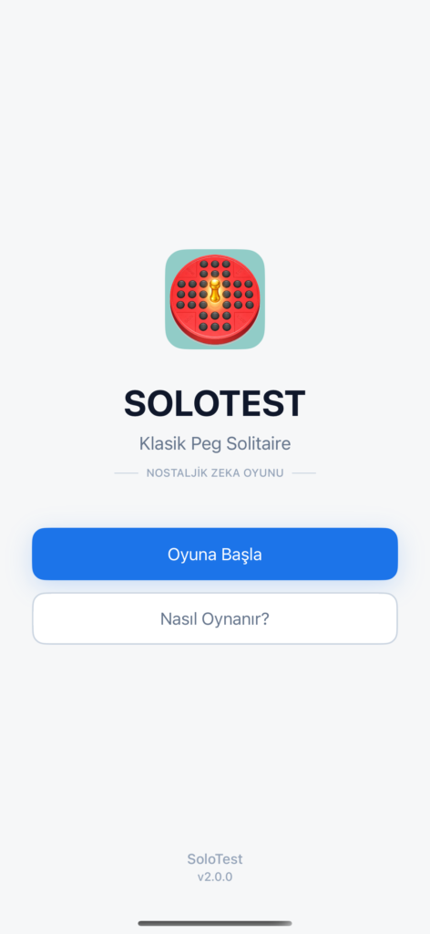 SoloTest – Peg Solitaire
