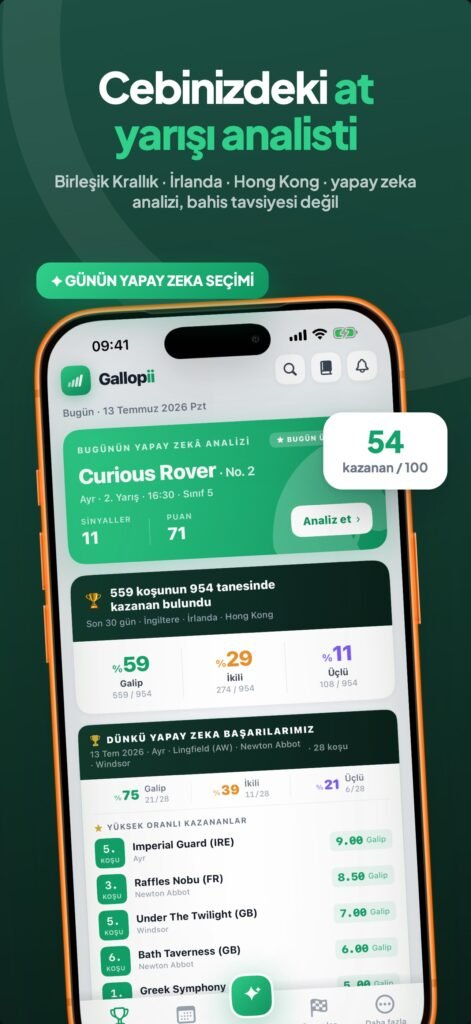 Gallopii: At Yarışı Yapay Zeka